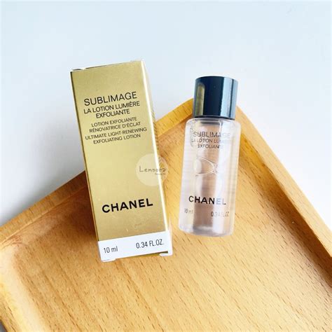 chanel sublimage la lotion lumiere exfoliante|Chanel sublimage la creme 5ml.